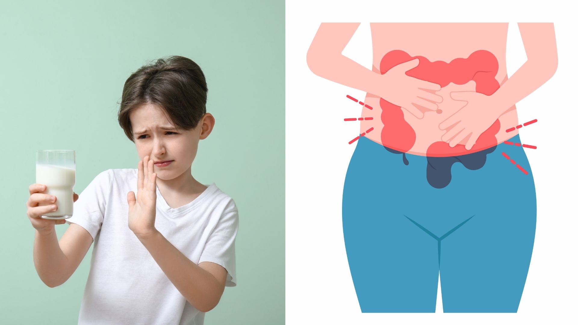 Khả năng tiêu hóa lactose chưa tốt